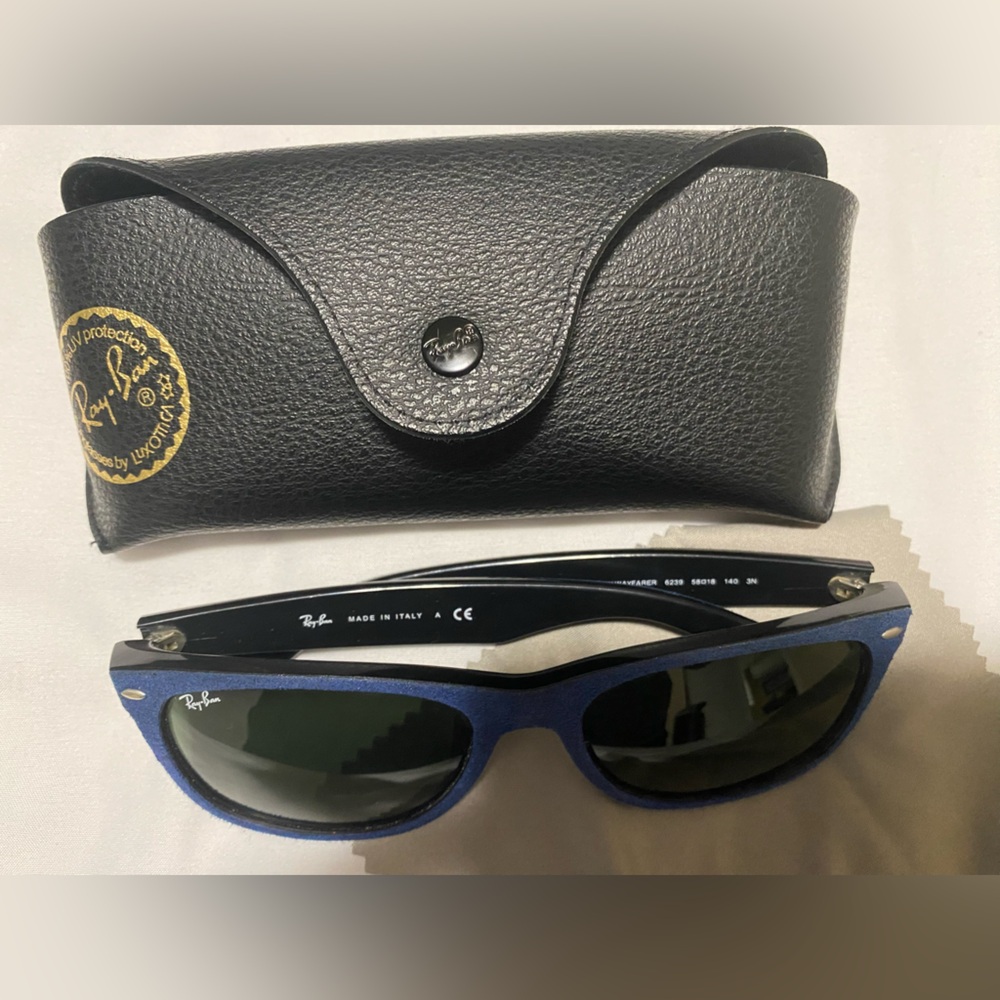 Ray-Ban Blue and Black Sunglasses - Picture 1 of 14